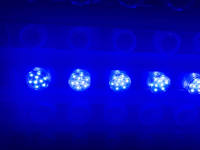 Vente en gros de lumières LED RGBW 48 mm automatiques 110 V pour manèges, lumières à points LED 12 LED pour carrousel, parc d'attractions, thème PC