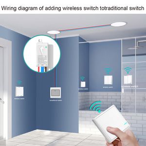 Su geçirmez derece IP66 uzaktan kumanda anahtarları akıllı anahtar APP uzaktan kumanda wifi akıllı ışık anahtarı alexa tuya - Product Image 4
