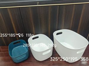 Nhựa lưu trữ bin với xử lý cho nhà bếp văn phòng phòng tắm nhà tổ chức hộp sử dụng khuôn - Product Image 3