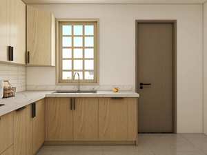 Armoire de rangement de cuisine personnalisée avec plan de travail en marbre, structure en bois massif, fonction imperméable pour la cuisine et la buanderie - Product Image 3