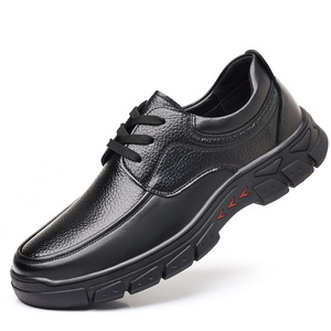 Zapatos de Hombre Negros de Cuero con Cordones, Estilo Casual de Negocios, Color Sólido, Hechos en Wenzhou - Product Image 5