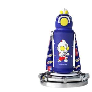 Ultraman Double Drinking Thermos Cup 316 Stainless Steel Kids School <b>Water</b> <b>Bottle</b> <b>With</b> <b>Straw</b> For Boys And Girls - Product Image 2