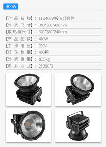 ไฟฟลัดไลท์ LED อเนกประสงค์สำหรับใช้ในโกดังสินค้าไฮเบย์เครนไฟไฮเบย์สำหรับอุตสาหกรรม - Product Image 4