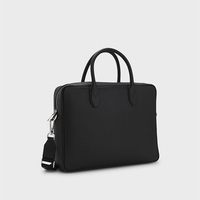 Porte-documents en similicuir classique personnalisé avec logo, sacoche d'affaires en cuir Saffiano, sacoche bandoulière pour ordinateur portable pour homme, usage quotidien