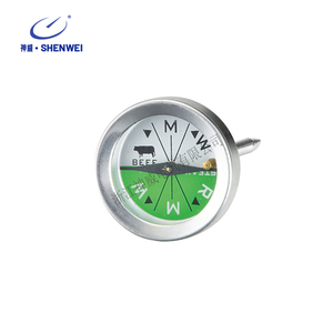 Sw मिनी आसान पढ़ने वाला फूड स्टेक डायल थर्मामीटर 1 इंच का डायल दुर्लभ, मध्यम और अच्छी तरह से, डिशवॉशर सुरक्षित, सबसे अच्छा गोमांस, टर्की, बीबीसी - Product Image 2