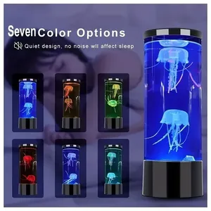 Lampe méduse LED, veilleuse avec télécommande, lumières décoratives pour la maison, aquarium, cadeau d'anniversaire pour enfants, recharge USB - Product Image 4