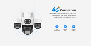 Cámara IP PTZ de seguridad inalámbrica para el hogar de 6MP, Red de tarjeta Sim 4G, cámara inteligente CCTV con alarma de sonido de sirena - Product Image 5