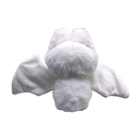 Fabricant Professionnel de Jouets en Peluche Personnalisés, Conception Haute Fidélité sur Échantillon, Peluche Chauve-Souris Blanche, Usine Certifiée BSCI ISO, Vente en Gros