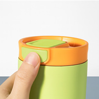 Mug isotherme FAYREN 500 ml avec couvercle à bouton-poussoir, anti-fuite, réutilisable, pour boissons chaudes et froides