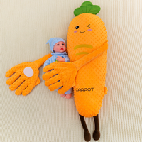 Jouet de sommeil amusant pour bébé, peluche avocat, carotte, mangue, jouet de sommeil pour enfants, rembourrage doux en coton PP