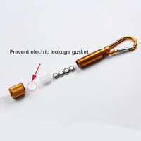 Mini lampe torche promotionnelle en alliage d'aluminium, multi-styles, étanche, pour camping en extérieur, avec 4 piles bouton LR41, utilisable comme porte-clés
