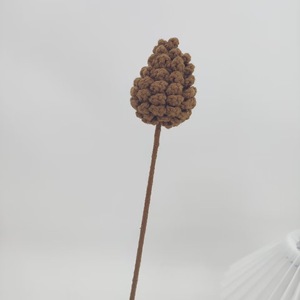 Giáng Sinh Đồ Trang Trí Mùa Đông Kỳ Nghỉ Bó Hoa Quà Tặng Nhân Tạo Hoa Crochet Thông <span class=keywords><strong>Cone</strong></span> Acorn Hoa Chi Nhánh Holly Lá Với Quả - Product Image 5