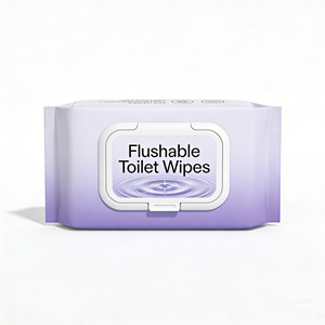 Lingettes ménagères écologiques lavables et biodégradables à 100 %, douces, non alcoolisées, pour adultes, en non-tissé, jetables dans les toilettes - Product Image 1
