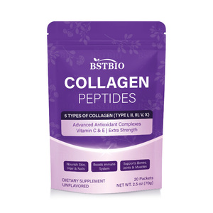 BSTBIO Multi Type I II III V X <strong>Collagen</strong> for Women Blend Vitamin C &amp; E 20 Packets <strong>Collagen</strong> Peptides Powder - Product Image 2
