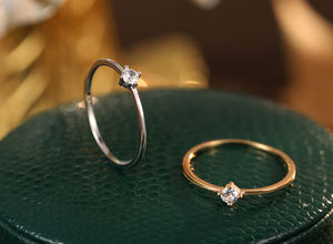 New Design <b>925</b> Sterling <b>Silver</b> Luxury Minimalist Gemstone <b>Ring</b> Rhodium Plated Women's Wedding & Party <b>Ring</b> - Product Image 2