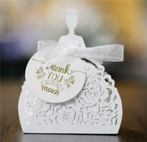 Paquete de regalo de San Valentín láser papel chino recortes tarjetas caramelo Chocolate caja de embalaje para regalos de boda arte artesanal reciclable - Product Image 5