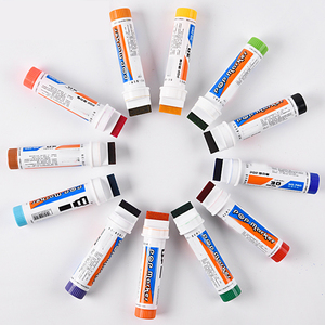 Vente directe d'usine, marqueur permanent à pointe oblique de 6 mm, stylo marqueur en plastique pour enfants, jouets pour tableau de dessin - Product Image 4