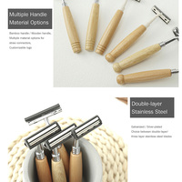 Kit de rasage de haute qualité avec logo personnalisé, écologique, en bambou, pour hôtel, spa, kit de voyage