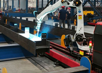 Robots de Soldadura Industriales Inteligentes para Fabricación de Acero Estructural, con Motor Servoeléctrico, para Soldadura Mig/Tig/Láser/Arco