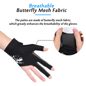 Premium Boodun 3-Finger Pool Billiard <b>Gloves</b> Non-Slip Breathable Professional Snooker Cue <b>Gloves</b> Fit Left & Right Hand - Product Image 5