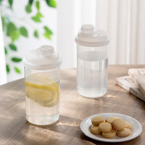 Fitness Shaker <b>Cup</b> <b>Plastic</b> 500Ml With Lemon Slices For Student Travel Use - Product Image 3