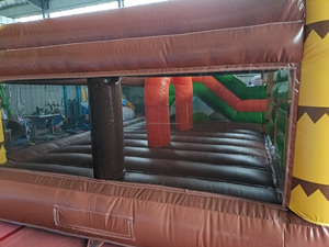 Castillo de dinosaurios de aduanas con tobogán 5M * 6m 6M Parque de atracciones para niños - Product Image 5