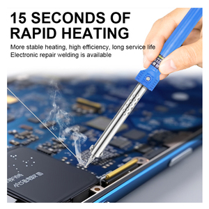 Cuchillo Eléctrico de Grabado Manual de Doble Propósito <span class=keywords><strong>con</strong></span> Conector Roscable de <span class=keywords><strong>Acero</strong></span> Inoxidable de 60W para Calentamiento Externo y Soldador - Product Image 5