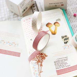 Papeterie décorative de Ruban Washi Autocollants Scrapbooking Grille Uni Mignon Rubans De Masquage - Product Image 6