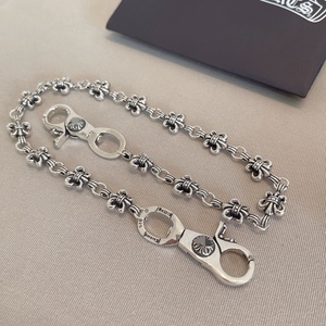 Catena per Portafoglio <span class=keywords><strong>con</strong></span> <span class=keywords><strong>Ciondolo</strong></span> a Croce Chrom Heart, Placcata Argento, Stile Vintage Retrò Trendy, Moda Punk Hip-hop Sportiva, Vendita all'Ingrosso - Product Image 4