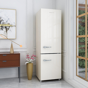 Réfrigérateur Électrique Rétro 238L Sans Givre Économe <span class=keywords><strong>en</strong></span> Énergie MDRF250WE-RE Congélateur <span class=keywords><strong>Bas</strong></span> Refroidissement par Air Portable pour la Maison - Product Image 1