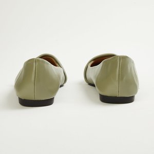 MSGO Ballerines à enfiler vertes pour femmes - Product Image 2