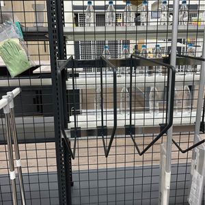 Bán lẻ/OEM/ODM W45 * D5 * h41.5 (cm) sơn tĩnh điện D-hình bán lẻ kệ chia màu xám đen hiển thị móc cho dây thanh kệ - Product Image 1