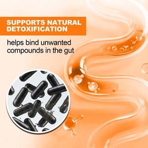Best Selling ODM Charcoal Capsules Dietary <b>Supplement</b> with Minerals Support Detoxification Function and Boost Immunity - Product Image 3