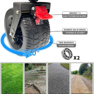 Chariot à main pliable multifonctionnel en acier inoxydable OEM avec rangement pour le camping, la plage, les courses et l'extérieur - Product Image 6