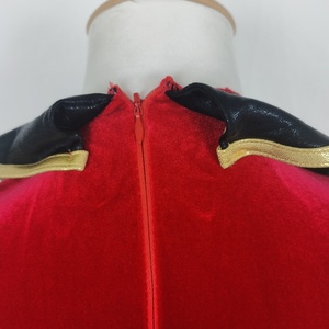 Abito da ballo in velluto rosso Costume da ballo Jazz per danza classica - Product Image 6