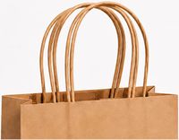 Sacs cadeaux en papier kraft blanc uni en gros avec poignées en papier torsadé, logo personnalisé OEM pour restaurants, boutiques, emballages de détail