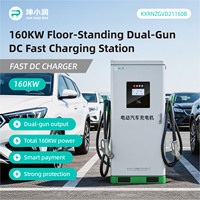 Nouvelle station de recharge DC sur pied KUNXIAORUN KXRN 1208 80 kW à double borne avec interfaces CCS/GB/Type1/Type2, entrée 200V-1000V