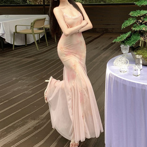 Nouvelle collection automne : Robe mi-longue respirante et écologique, taille naturelle, coupe ample et sexy, style vacances pour femme. - Product Image 2