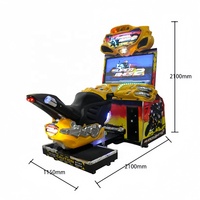 Machine de simulation de course de moto d'arcade de jeu vidéo à pièces de 42 pouces