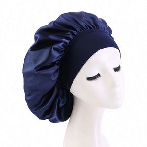 Bonnet en satin à large bande élastique réglable pour femmes - Multifonctionnel, toutes saisons, pour affaires et soirées - Product Image 3