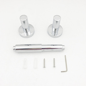 Porte-papier toilette télescopique Saint Ruijia 220 mm en alliage de zinc chromé, fixation murale, accessoire de salle de bain - Product Image 4