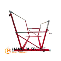 Équipement de gymnastique de haute qualité, barres parallèles inégales murales avec corde de traction, marque HANGJIA, acier au carbone, modèle UB001, en solde