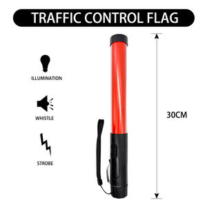 30cm <span class=keywords><strong>LED</strong></span> blinkender Traffic Baton Alarm Whistle Lautsprecher mit roten <span class=keywords><strong>LED</strong></span>-Lichtern Verkehrs stäbe für effektive Sichtbarkeit - Product Image 2