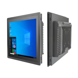 Commercio all'ingrosso nuovo mini computer integrato ip65 a buon mercato tutto in un piccolo pc monitor led industriale ampio schermo con VGA WIFI HDM-I