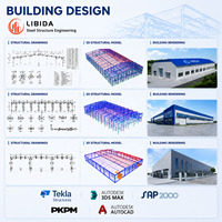 Hangar industriel de portail en acier préfabriqué de haute qualité à faible coût pour ateliers entrepôts hangars