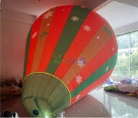 Grand ballon à air chaud gonflable commercial coloré accessoire d'ornement de noël pour le décor publicitaire de centre commercial promotionnel de festival