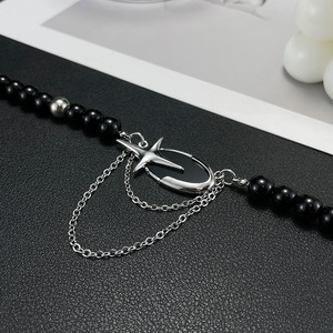 <span class=keywords><strong>Collana</strong></span> di nappe <span class=keywords><strong>con</strong></span> ciondolo a forma di stella <span class=keywords><strong>con</strong></span> <span class=keywords><strong>perline</strong></span> <span class=keywords><strong>nere</strong></span> per uomo <span class=keywords><strong>e</strong></span> donna - Product Image 2