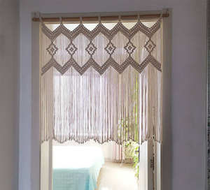 Cortina Boho para Ventana, Tapiz Tejido a Mano de Algodón, Decoración de Pared, Separador de Ambientes, Cortina para Apartamento u Hogar, Precio al por Mayor - Product Image 1