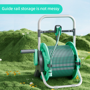 50m tự động xoay yardworks áp lực không gỉ nặng xe xe đẩy áp lực cao Máy giặt retractilgarden Hose CuộN Hose REELS - Product Image 6