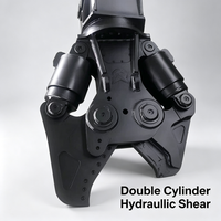 Cisaille hydraulique montée sur excavatrice avec lame de coupe trempée pour la cisaillement des barres d'armature